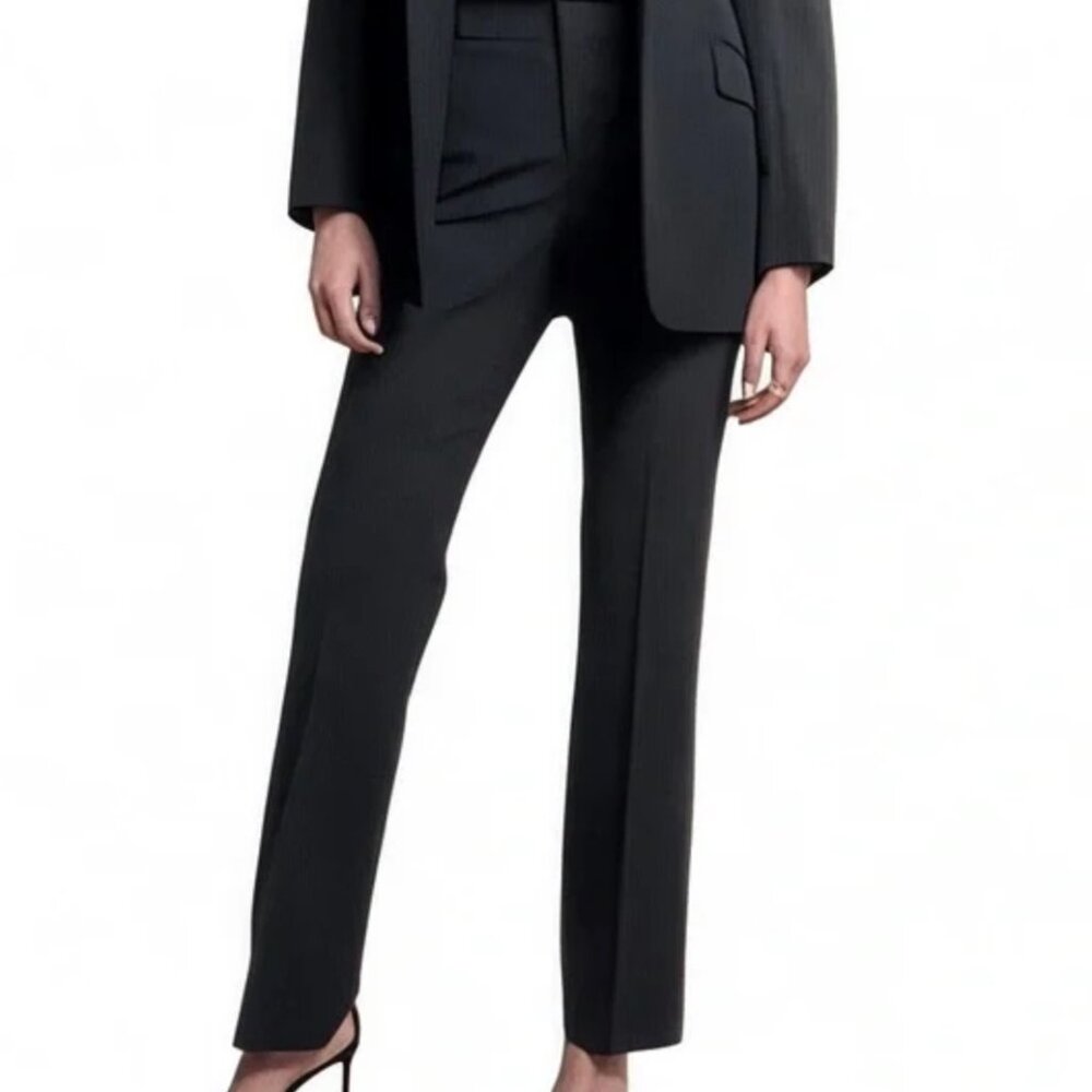 Banana Republic Logan Pants Italian Wool Sz 10 Petite Office Business Dress